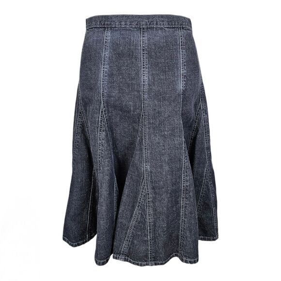 Vintage Metro & Gray Denim Fit & Flare Skirt Size 12 - Picture 2 of 6